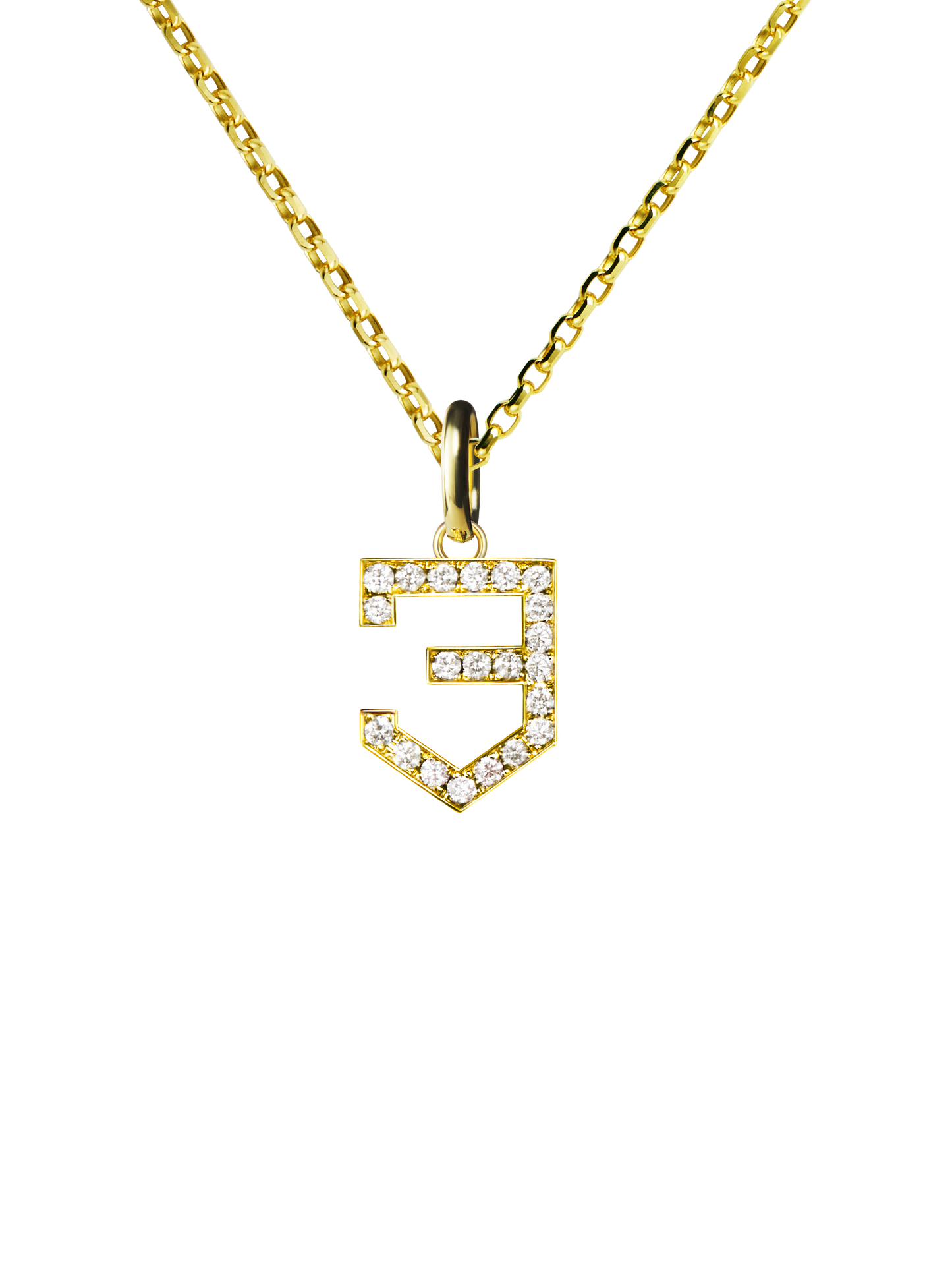 NUMERAL 3 | PENDANT | DIAMOND