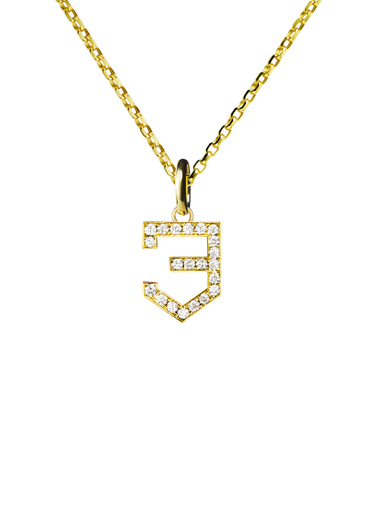 NUMERAL 3 | PENDANT | DIAMOND