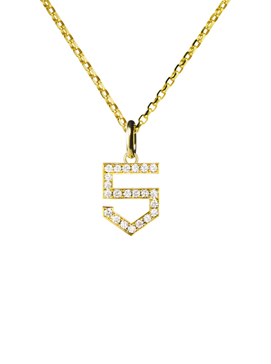 NUMERAL 5 | PENDANT | DIAMOND