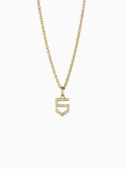 NUMERAL 5 | PENDANT | DIAMOND